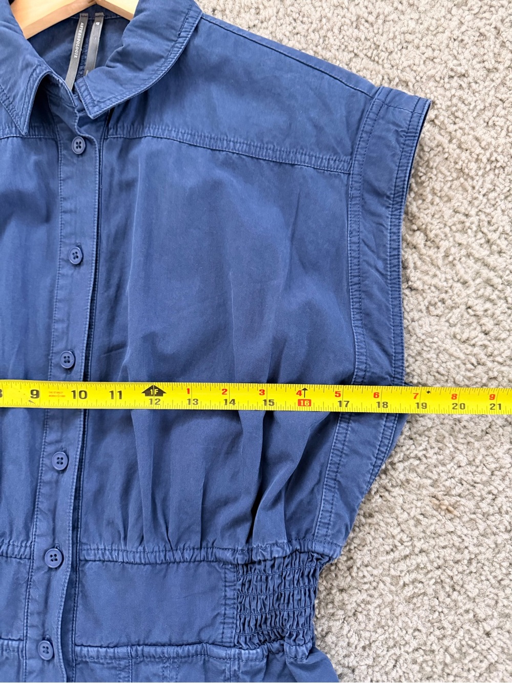 EUC ANTHROPOLOGY Shirting Parachute Jumpsuit - Picture 11 of 13
